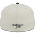 thumbnail image 4 of Men's New Era Stone/Black Tampa Bay Rays Chrome 59FIFTY Fitted Hat, 4 of 5