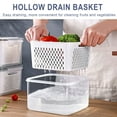 thumbnail image 3 of TUOBARR Fruit Vegetable Storage Containers for Fridge Draining Fresh Containers 3 in 1 Produce Storage Containers Large Organizer Bins with Lid & Colander, 3 of 5
