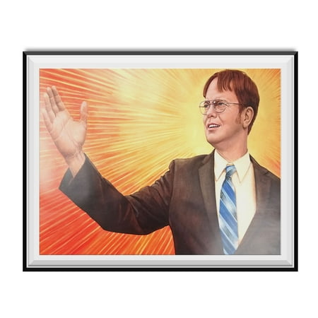 Dwight Schrute Supreme Leader Branch Manager Painting Poster The Office TV (Best Of Dwight Schrute)