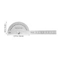 thumbnail image 2 of COOPHYA Stainless Steel Angle Protractor for Measuring Use Durable Multifunctional Tool Silver 180 Degrees Compact Size, 2 of 8