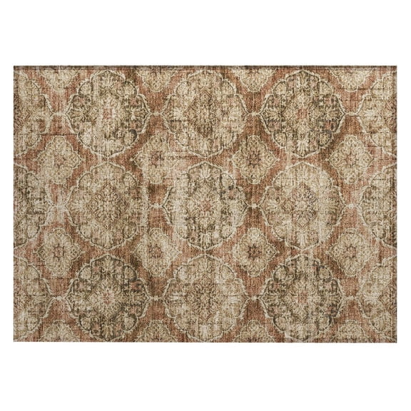 Dalyn Rugs Machine Washable Indoor/Outdoor Chantille ACN2196 Paprika 1'8" x 2'6" Rug
