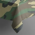 thumbnail image 3 of Green Brown Camo Classic Pattern Rectangle Tablecloth 60"x84",Waterproof Polyester Rectangle Table Cloth, Wipeable Spillproof Polyester Tablecloth for Dining, Camping, Indoor and Outdoor, 3 of 5