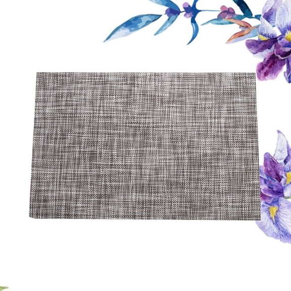 COOPHYA Brown PVC Table Mat with and Non- for Dining Table and Restaurant Use