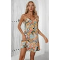 thumbnail image 7 of PRETTYGARDEN Spaghetti Strap Mini Dress for Women Summer Beach Boho Vintage Dresses V Neck Sleeveless Flowy Short Sundress, 7 of 7