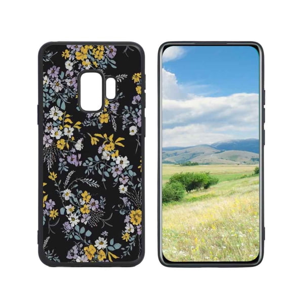 Compatible with Samsung Galaxy S9 Phone Case, Flowers-28 Case Men Women, Flexible Silicone Shockproof Case for Samsung Galaxy S9
