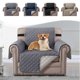 thumbnail image 1 of Protector de funda del sofá para sillón | Funda impermeable para silla de 1 cojín 90x65cm | Escudo de muebles de microfibra duraderos Gris Azul Beige | Resistente a arañazos en mascotas | Easy Care, 1 of 7