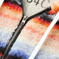 thumbnail image 6 of Sherpa Fleece Oversized Hoodies for Women Winter Warm Plaid Patchwork Drawstring Pocket Hooded Sweater Sweatshirts (Medium, Multicolor), 6 of 6
