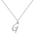 thumbnail image 2 of Personalized Diamond Script Letter Initial Necklace in 14k White Gold, 2 of 2