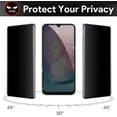 thumbnail image 5 of Privacy Screen Protector for Samsung Galaxy A24 4G LTE (SAM-245/DS), 2-Pack Anti-spy Anti-peeping Scratch Resistant Tempered Glass for Samsung Galaxy A24 4G, 5 of 6