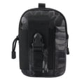 thumbnail image 1 of Bolsa militar del táctico, funda impermeable para teléfono móvil, riñonera, riñonera, 12x17x6cm/4,72x6,69x2,36 pulgadas negro Hugo  Estuche táctico de cintura militar, 1 of 10