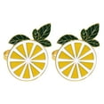 thumbnail image 1 of Shisuyan 2Pack Modern Napkin Rings Yellow Alloy Fix Napkins Households Home Use, 1 of 8