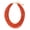 Burnt Orange, variant on Multi Layer Seed Beads Chunky Bib Statement Cluster Collar Necklace for Women Gift, 19inch (NK-10351-Burnt Orange)