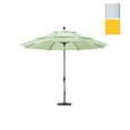 thumbnail image 1 of 11' Fibre de Verre Marché Umbrella Collier Inclinaison DV Mat Blanc/pacifica/jaune, 1 of 1
