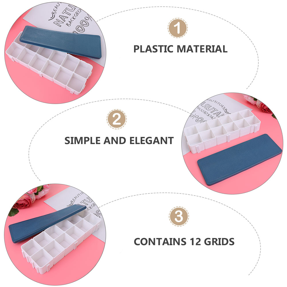 OUNONA 8 pcs  Simple Painting Plate Useful Art Pallets DIY Art Watercolor Pigment Trays