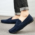 thumbnail image 6 of Men's Casual Loafers Slip On Leather Shoes Lightweight Driving Shoes Moccasins Classic Penny Loafer Flats Boat Shoes Big Size, 6 of 10