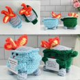thumbnail image 5 of Crochet Positive Doll Cute Dumpster Fire Crochet Doll Orange, 5 of 5