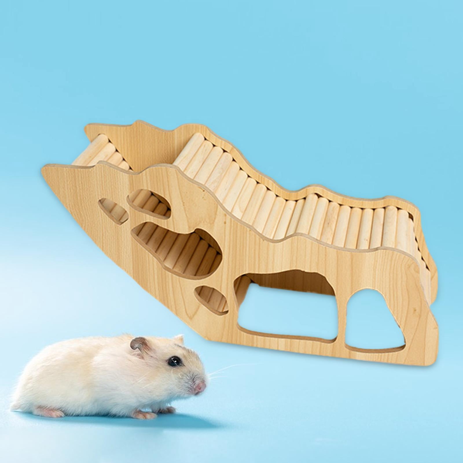 Bvdfgk Cage Accessories Chew Cage Toy Exploring Toy Wooden Hamster House for Chinchilla style C