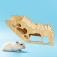 thumbnail image 6 of EHJRE Washable Hamster, Hideaway Hamster House and Habitat Chew Cage Toy Wood Small Animal Hideout Hut Play Toy for Chinchilla Rat, C, 6 of 8