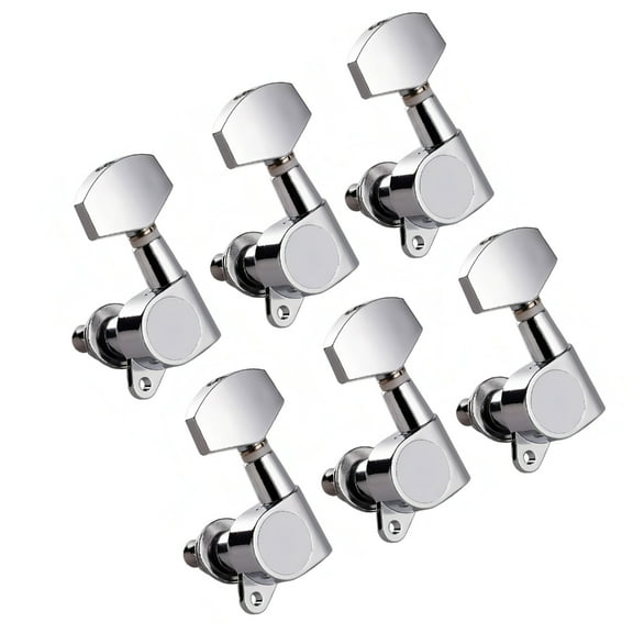 Sinyiin Set of 6 Metal Guitar Tuners Guitar Tailpiece Pegs Suitable for Various Models