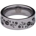 thumbnail image 2 of Flower Tungsten Carbide Ring, 2 of 9