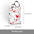 thumbnail image 3 of YFYANG 50L Foldable Laundry Hamper, Waterproof Oxford Fabric Cartoon Love Doodle Laundry Bag Laundry Baskets, 3 of 6