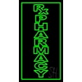 thumbnail image 1 of Vertical Rx Pharmacy LED Neon Sign 13 x 24 - inches, Black Square Cut Acrylic Backing, with Dimmer - Bright and Premium built indoor LED Neon Sign for Defence Force., 1 of 6