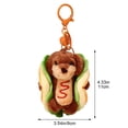thumbnail image 3 of Cartoon Hamburger Dachshund Keychain, Cute Dog Keychain Bag Charm Keyring Pendant for Handbag Purse Car Keys Accessories, 3 of 7