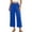 Blue, variant on Pajama Pants for Women Plus Size Women's Lounge Wide Leg Pants Soft Cotton Relaxed Fit Lightweight for Home & Sleep Coffee L