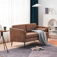 thumbnail image 2 of KEINXS Hot Stamping Cloth With Pillow Two-seater Surrounding Chair Indoor Two-seater Sofa Brown, 2 of 5