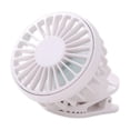 thumbnail image 4 of Ventilador con tapa de clip Ventilador personal Ventilador de tres velocidades Velocidad del viento USB Ligero Portátil para Blanco, 4 of 9