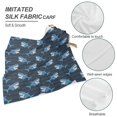thumbnail image 4 of Head Scarf, Funny Sharks Square Satin Hair Scarves Silk Bandana Scarf Headscarf for Women Wrap Neck, 4 of 7