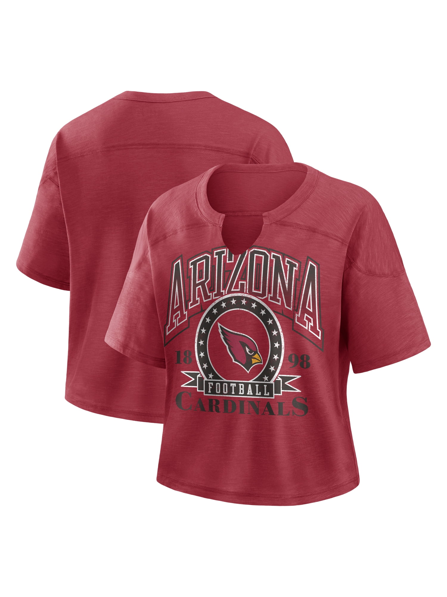 NFL Arizona Cardinals Women's Cotton Red Short Sleeve T-Shirt
