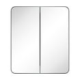 thumbnail image 6 of TEHOME Matt Black Medicine Cabinet, 26x30 inches, Double Door, Recessed/Surface Mount, 6 of 9