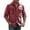 Wine, variant on Long Sleeve Shirts for Men Fashion Turndown Collar Solid Color Casual Button Front Shirt With Zipper Pockets Outdoor Sports Tops