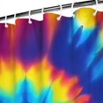 thumbnail image 3 of Colorful Rainbow Tie Dye Spiral Pattern Shower Curtain 84"x72" ,Bathroom Decorative Shower Curtains Set with 12 Hooks,Modern Waterproof Washable Shower Curtain, 3 of 6