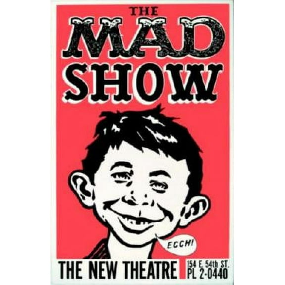 Mad Show poster Mad Magazine Metal Sign 8inx 12in Print on Metal 8x12 Square Adults Metal Prints