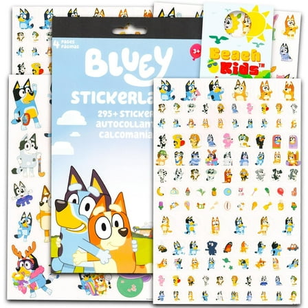 Bluey Potty Training Stickers Set - Bundle with Over 295 Reward Stickers for Toddlers Plus Door Hanger | Bluey Stickers Party Favors