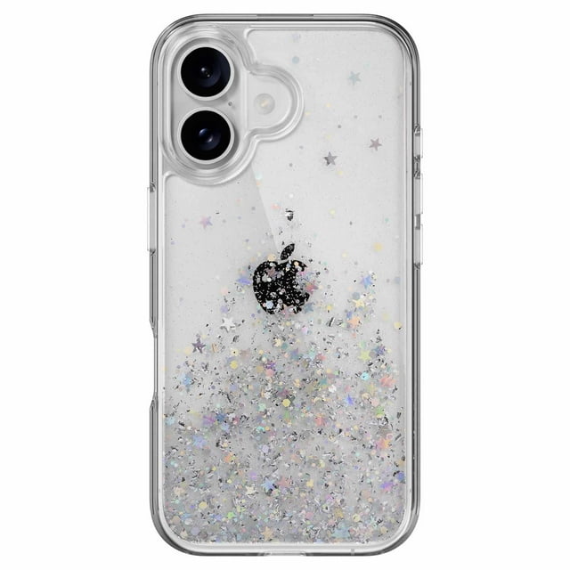 SwitchEasy Étui Starfield 3D Glitter Transparent pour iPhone 16