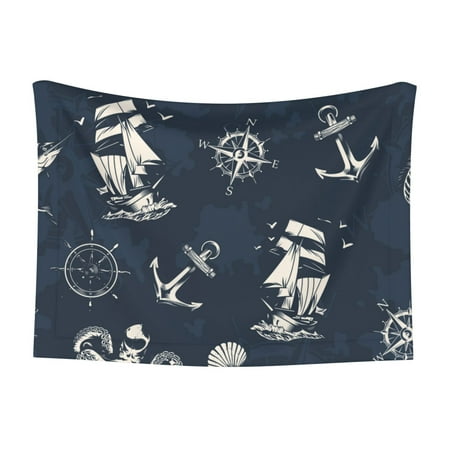 Naloa Vintage Marine Dog Blanket 3 Sizes Cat Blanket for Indoor Cats Large Medium Small Dog Gifts-Large