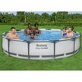 thumbnail image 3 of Bestway 12' x 30" Steel Pro Round Frame Above Ground Pool Set with Filter Pump, 3 of 10