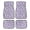Butterflies and Daisies, variant on Pzuqiu Sparkling Leopard Print Pattern Car Floor Mats 4 PCS, Automotive Floor Mats Knitted Fabric Non-Slip All Weather Protection Compatible with Cars Truck SUV