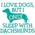 thumbnail image 3 of CafePress - Sleep With Dachshunds Women's Light Pajamas - Women's Short Sleeve Print T-Shirt and Pants Light Cotton Pajama Set, 3 of 7