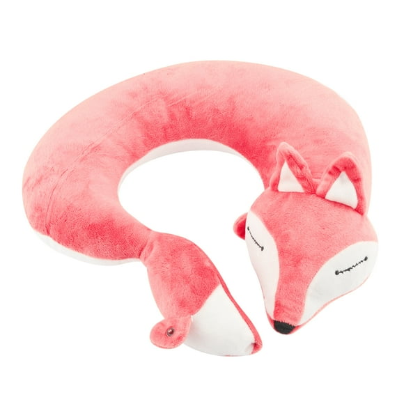 Fox Shape Travel Neck Pillow Soft Air U Shape Health Pillow (Red Fox)