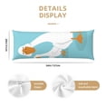thumbnail image 2 of Balery Three White Geese Funda Protectora para Almohada Corporal de Algodón Hipoalergénico con Cierre(55 x 21 pulgadas), Almohadas No Incluidas, 2 of 5