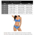 thumbnail image 4 of Bathing Suit Bikini Sets for Women FLower Bikini Swimsuits Push Up Two Piece Summer Beach Party Holiday Bikini Trendy Swimwear Alsol Lamesa, 4 of 4