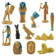 thumbnail image 4 of 12 Pieces Ancient Figures, Civilization Model Early Educational Toy Novelty Bastet King Tutankhamen Mummy Case, 4 of 10