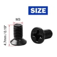 thumbnail image 4 of Unique Bargains 50 x Fixed  Screws M3x4mm Black for Laptop Notebook Hard Drive HDD, 4 of 7