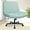 Mint, variant on CQAOE Criss Cross Chair with Wheels, Armless Wide Seat Ergonomic Adjustable Swivel Desk Chair, Comfortable Cross-Legged Task Chair for Home Office, Bedroom, Vanity (Mint)