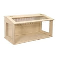 thumbnail image 2 of Almencla Wood Hamster Cage Breathable Hideaway Nesting Box for Mouse Gerbils Reptiles clear sides 40cm, 2 of 8