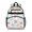 Butterfly and Watercolor Multicolor Pattern, variant on White Colorful Butterfly Flower Pattern Cute School Backpack Bag for School with Padded Back and Adjustable Shoulder Straps 15.25"x11.5"x5.25"
